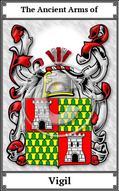 Vigil Family Crest Download (JPG)  Book Plated - 150 DPI