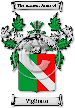 Vigliotto Family Crest Download (JPG) Legacy Series - 600 DPI