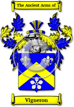 Vigneron Family Crest Download (jpg) Legacy Series - 150 DPI
