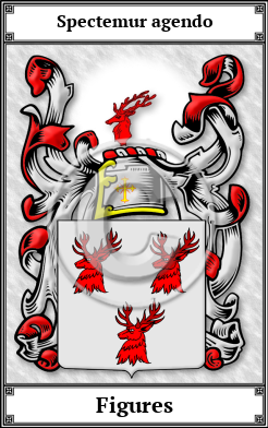 Figures Family Crest Download (JPG)  Book Plated - 150 DPI