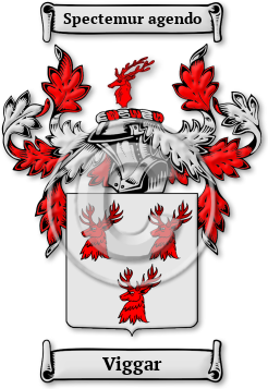 Viggar Family Crest Download (jpg) Legacy Series - 150 DPI