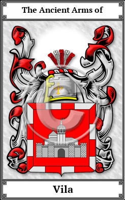 Vila Family Crest Download (JPG)  Book Plated - 150 DPI