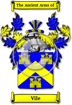 Vile Family Crest Download (jpg) Legacy Series - 150 DPI