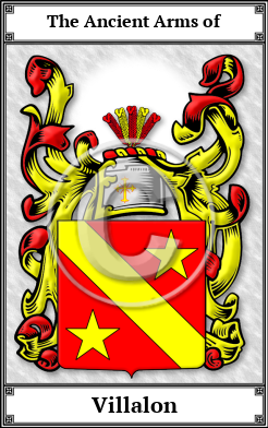 Villalon Family Crest Download (JPG)  Book Plated - 150 DPI