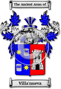 Villa'nueva Family Crest Download (JPG) Legacy Series - 600 DPI