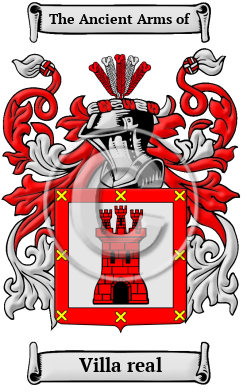 Villa real Family Crest/Coat of Arms