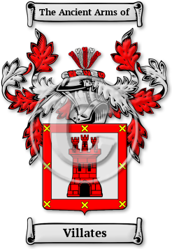 Villates Family Crest Download (jpg) Legacy Series - 150 DPI