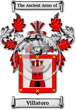 Villatoro Family Crest Download (JPG) Legacy Series - 600 DPI