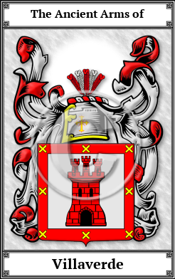 Villaverde Family Crest Download (JPG)  Book Plated - 150 DPI