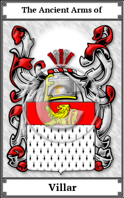 Villar Family Crest Download (JPG)  Book Plated - 150 DPI