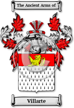 Villarte Family Crest Download (jpg) Legacy Series - 150 DPI