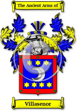 Villasenor Family Crest Download (jpg) Legacy Series - 150 DPI