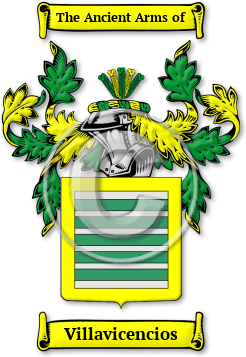 Villavicencios Family Crest Download (jpg) Legacy Series - 150 DPI