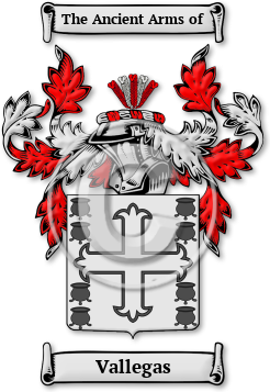 Vallegas Family Crest Download (jpg) Legacy Series - 150 DPI