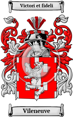 Vileneuve Family Crest Download (JPG) Heritage Series - 600 DPI