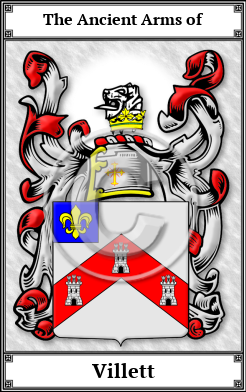 Villett Family Crest Download (JPG) Book Plated - 600 DPI