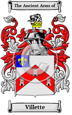 Villette Family Crest Download (JPG) Heritage Series - 600 DPI