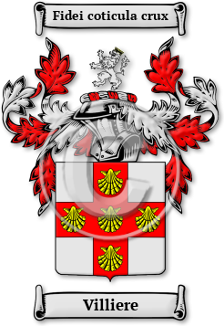 Villiere Family Crest Download (jpg) Legacy Series - 150 DPI