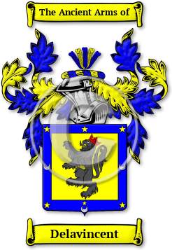 Delavincent Family Crest Download (JPG) Legacy Series - 600 DPI