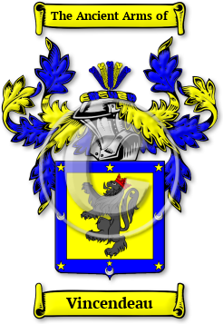 Vincendeau Family Crest Download (JPG) Legacy Series - 600 DPI