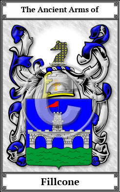 Fillcone Family Crest Download (JPG)  Book Plated - 150 DPI