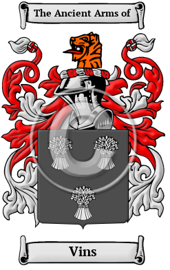 Vins Family Crest Download (jpg) Heritage Series - 150 DPI