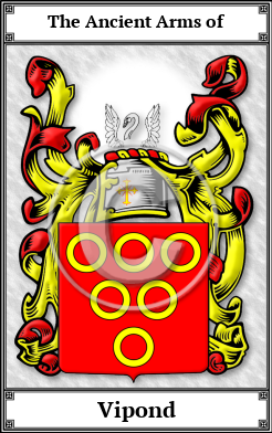 Vipond Family Crest Download (JPG)  Book Plated - 150 DPI
