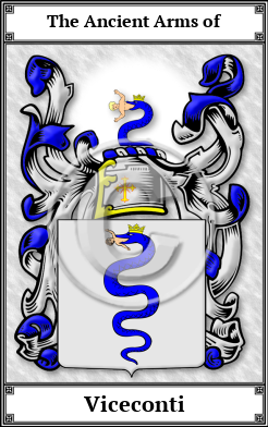 Viceconti Family Crest Download (JPG)  Book Plated - 150 DPI