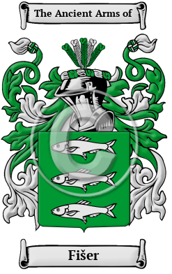 Fišer Family Crest Download (JPG) Heritage Series - 600 DPI