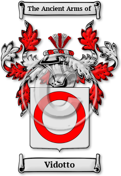 Vidotto Family Crest Download (jpg) Legacy Series - 150 DPI