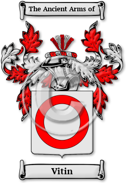 Vitin Family Crest Download (jpg) Legacy Series - 150 DPI