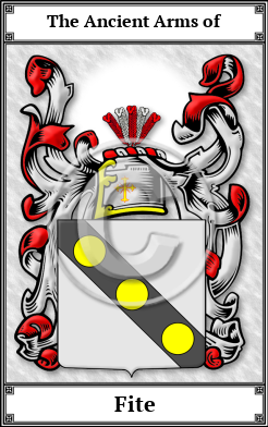 Fite Family Crest Download (JPG)  Book Plated - 150 DPI