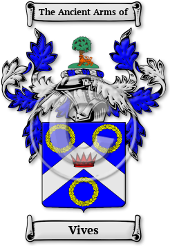 Vives Family Crest Download (jpg) Legacy Series - 150 DPI