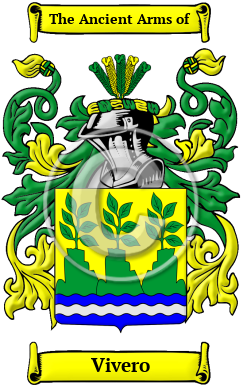 Vivero Family Crest Download (JPG) Heritage Series - 600 DPI