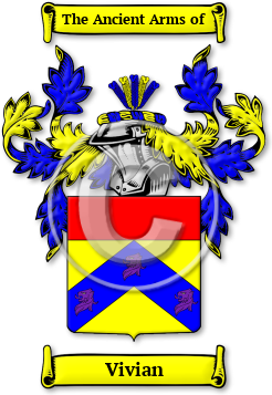 Vivian Family Crest Download (jpg) Legacy Series - 150 DPI