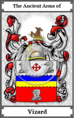 Vizard Family Crest Download (JPG)  Book Plated - 150 DPI