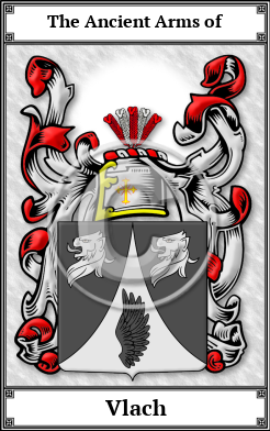 Vlach Family Crest Download (JPG)  Book Plated - 150 DPI