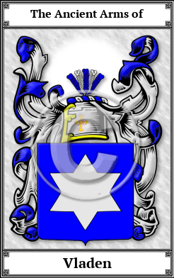 Vladen Family Crest Download (JPG)  Book Plated - 150 DPI