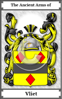 Vliet Family Crest Download (JPG) Book Plated - 600 DPI