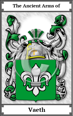 Vaeth Family Crest Download (JPG)  Book Plated - 150 DPI