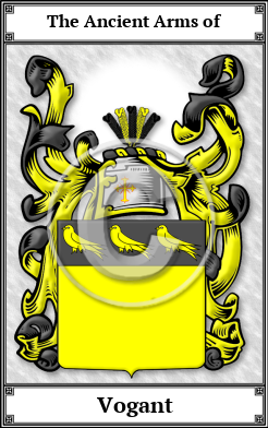 Vogant Family Crest Download (JPG)  Book Plated - 150 DPI