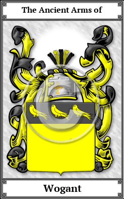 Wogant Family Crest Download (JPG) Book Plated - 600 DPI