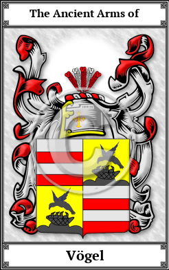 Vögel Family Crest Download (JPG) Book Plated - 600 DPI