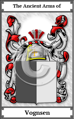 Vognsen Family Crest Download (JPG)  Book Plated - 150 DPI