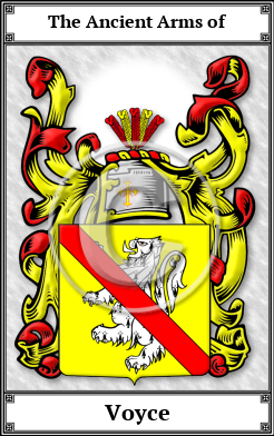 Voyce Family Crest Download (JPG) Book Plated - 600 DPI