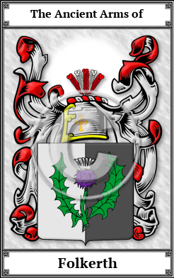 Folkerth Family Crest Download (JPG)  Book Plated - 150 DPI
