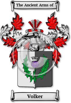 Volker Family Crest Download (jpg) Legacy Series - 150 DPI
