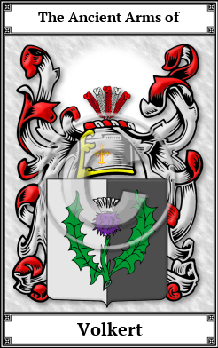 Volkert Family Crest Download (JPG)  Book Plated - 150 DPI