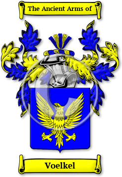 Voelkel Family Crest Download (jpg) Legacy Series - 150 DPI