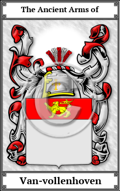 Van-vollenhoven Family Crest Download (JPG)  Book Plated - 150 DPI